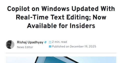 说句话就能改文档！微软Copilot新增语音实时编辑功能