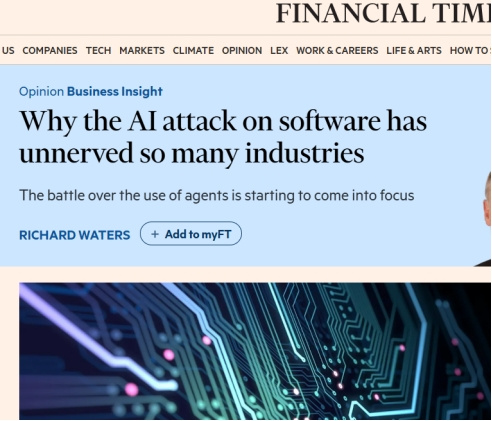 从金融到软件，AI颠覆为何引发全行业焦虑